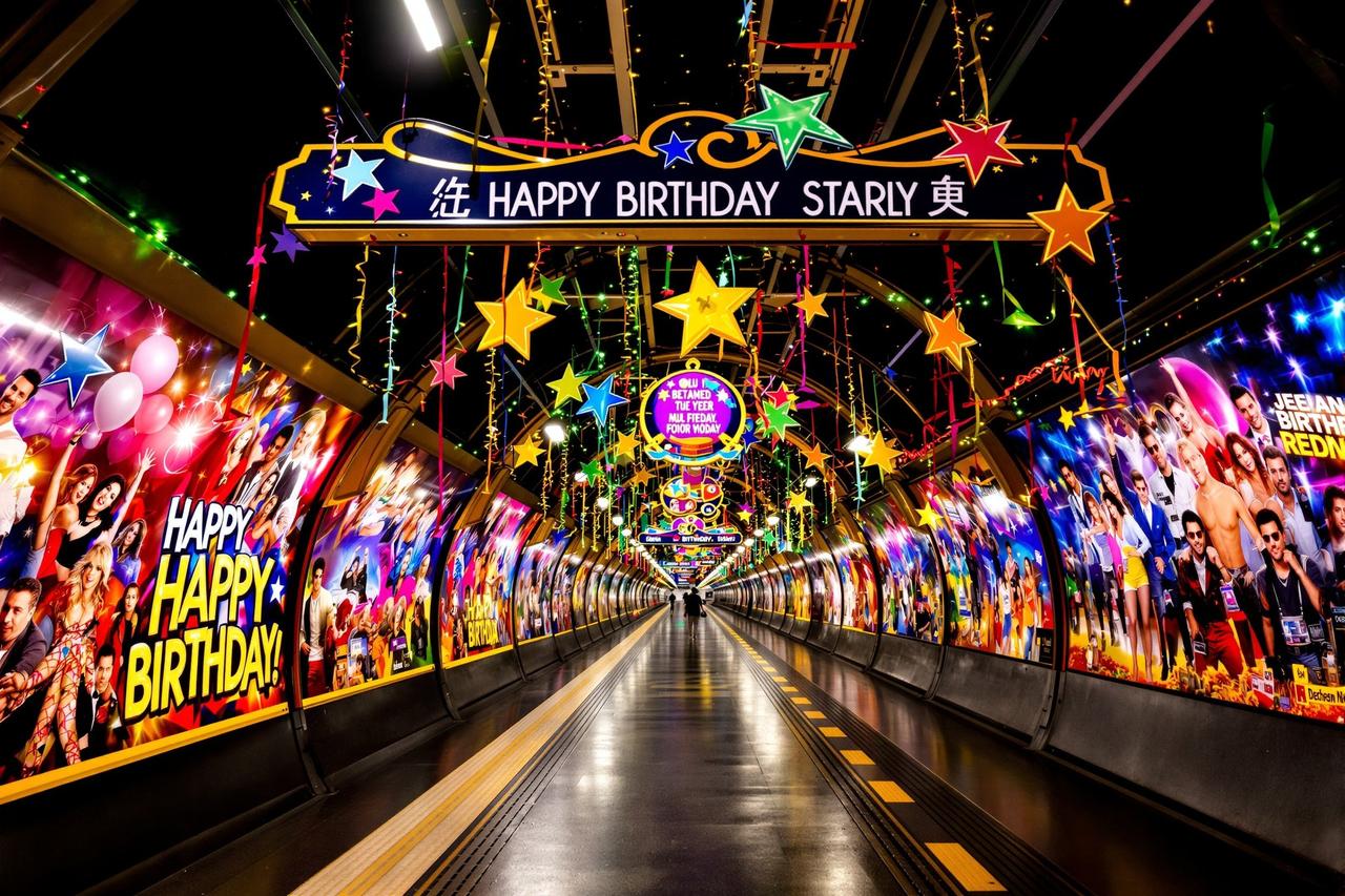 抖音瓜粉丝为爱豆包下全城地铁，生日应援太震撼
